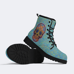 Unisex Skull Graffiti Art Print - Boots