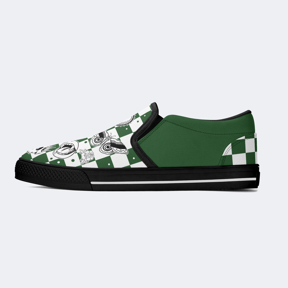 Gothic elements combination Print - Colorable Slip On shoes