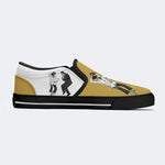 Pulp Frankenstein Halloween Print - Slip On Shoes