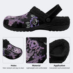 Unisex Devil Art Print - Fur Lined Slippers/Sandals