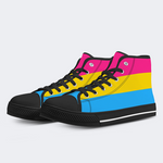 Pansexual Flag High Top Canvas Shoes