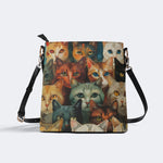 Artistic Cats Print - Bucket Bag