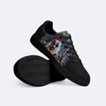 Horror Santa Claus Ghostface Print - Skateboard Sneakers