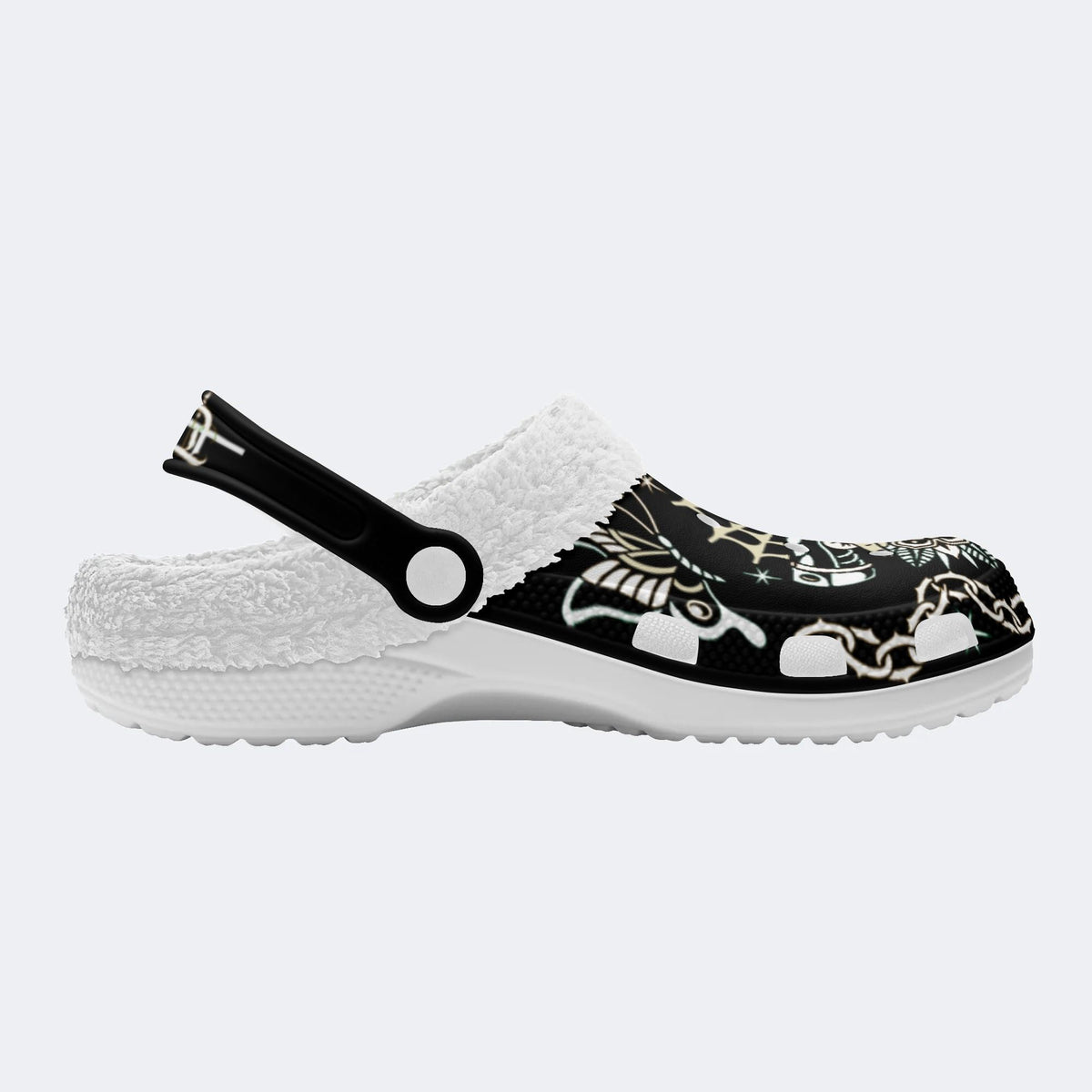 Classic Trust No One Snake Print - Fur Lined Slippers/Sandals