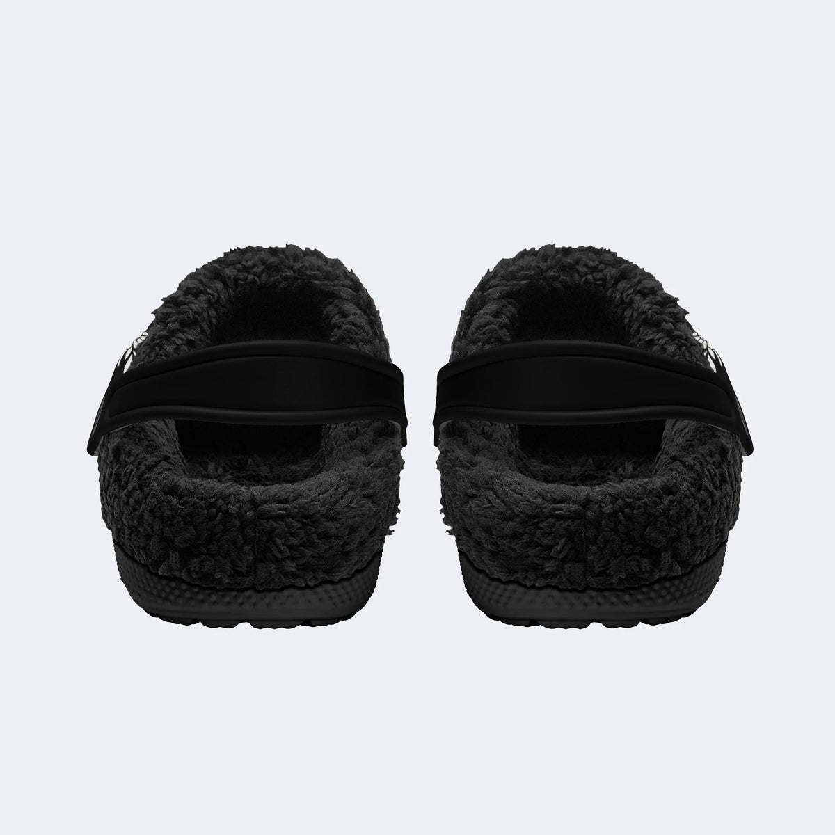 Personalized Name Death Moth Print - Fur Lined Slippers/Sandals