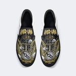 Unisex Wing&Skull&Cross Print - Slip On Shoes