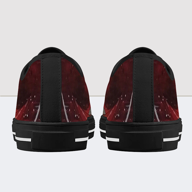 Replica Skull Low Top Canvas Shoes