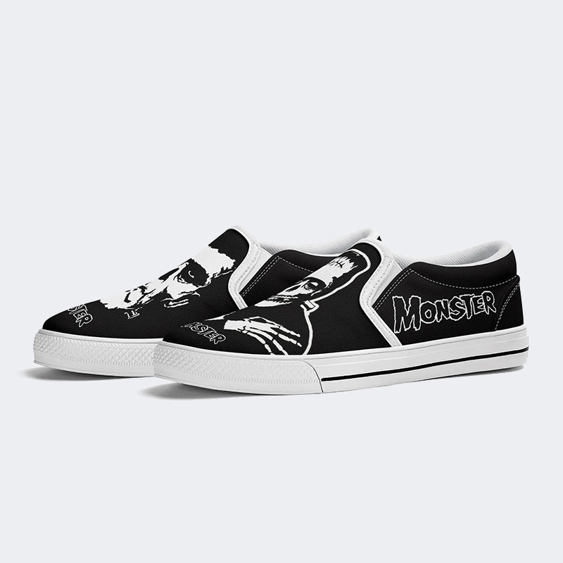 Unisex Monster Skull - Slip On Shoes