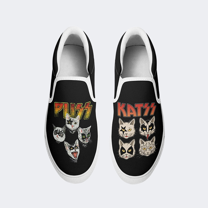 Cat Katss Print - Slip On Shoes