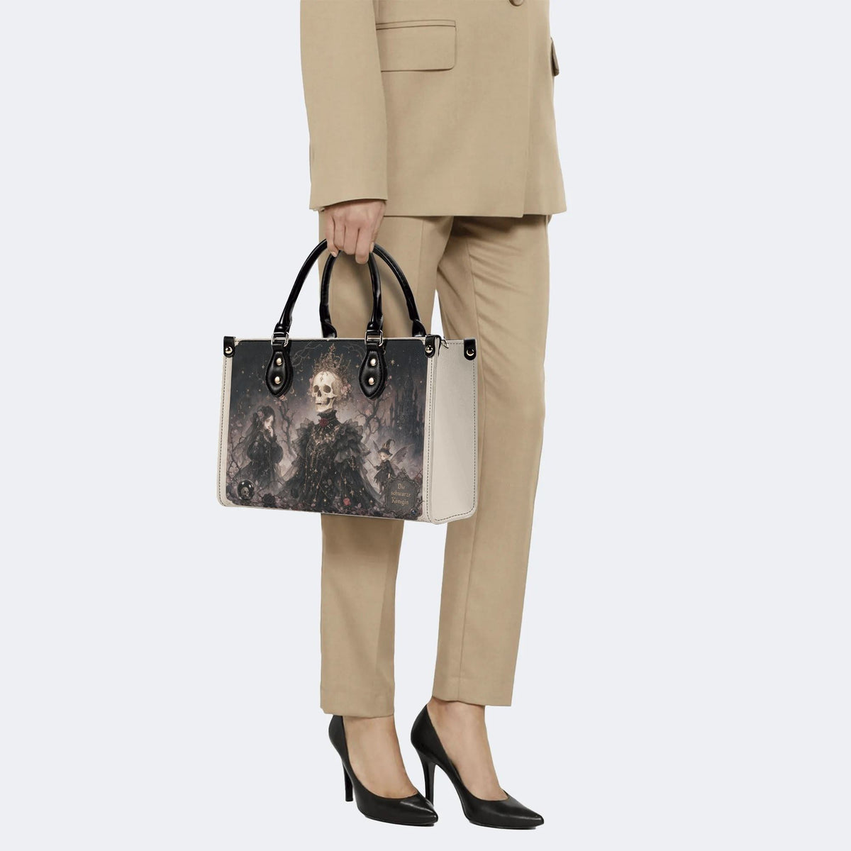 Die Schwarze Konigin Print Handbag Factory Direct Sales