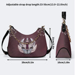 Trivia Moth Print - Leather Crossbody Bag