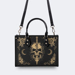 Skull Dagger Moon Rose Print Handbag Factory Direct Sales