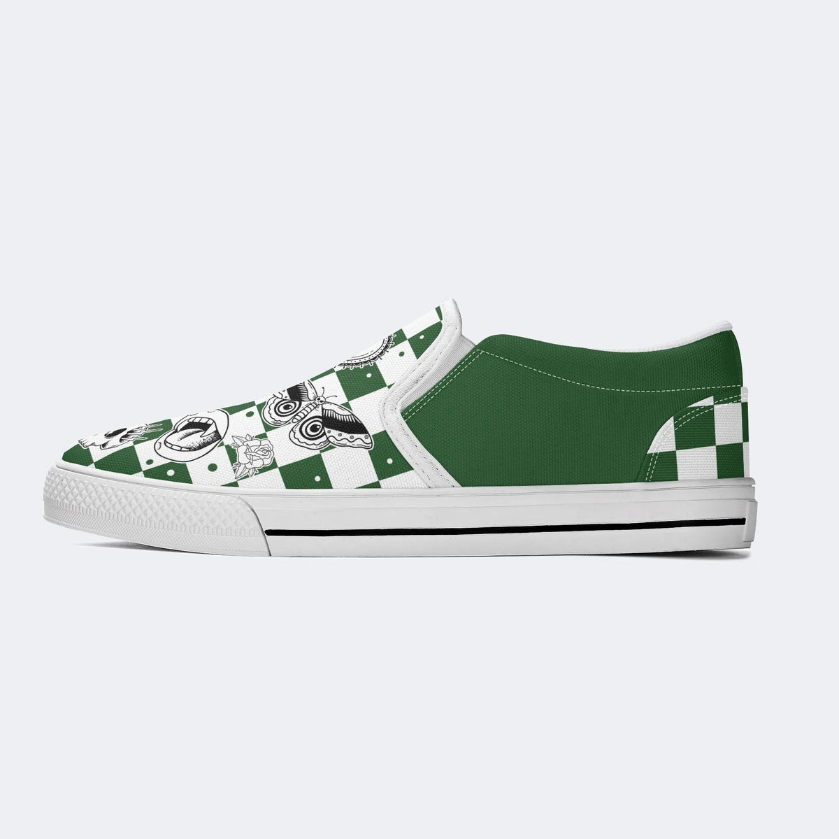Gothic elements combination Print - Colorable Slip On shoes