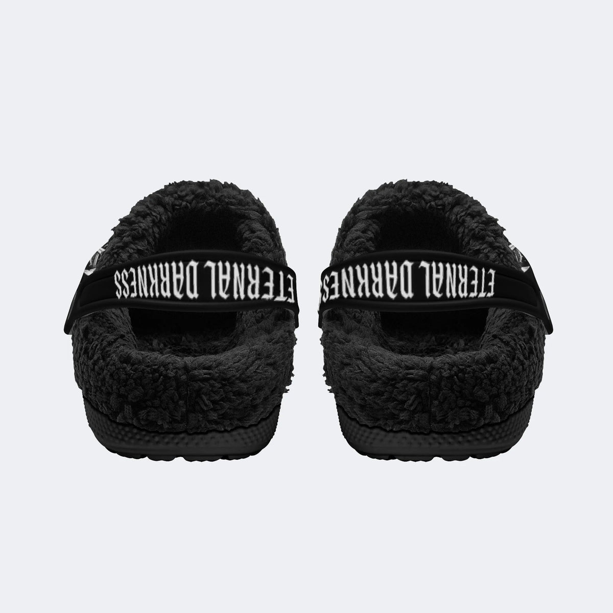 Dark Eternal Skull - Fur Lined Slippers/Sandals