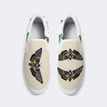 Death Skull Moth Print - Slip On Shoes