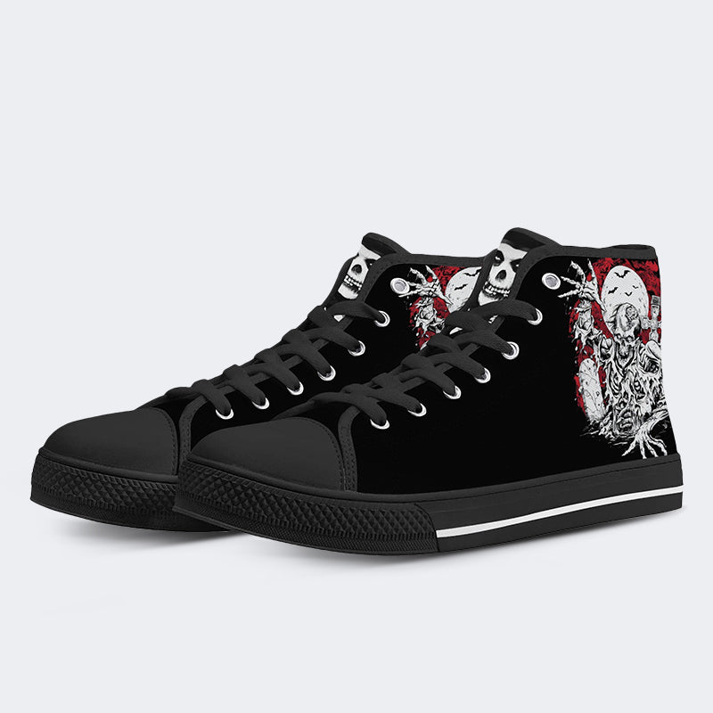 Horror-Druck - High Top Canvas