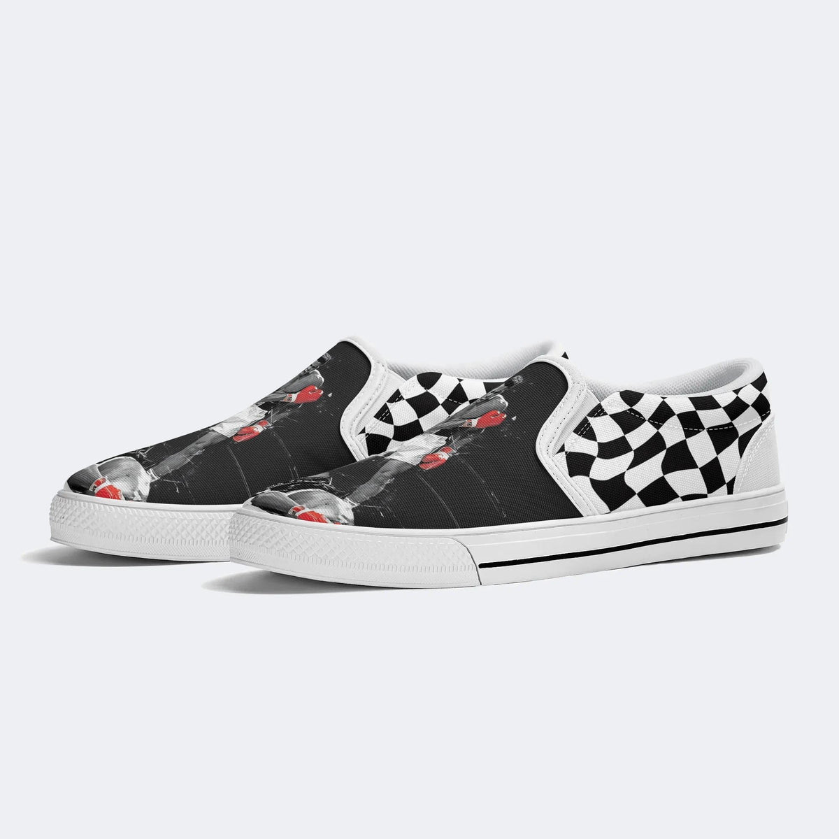 Great Boxer Print - Slip On Shoes