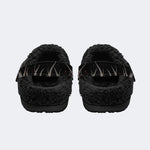 Spooky Skull Bat - Fur Lined Slippers/Sandals