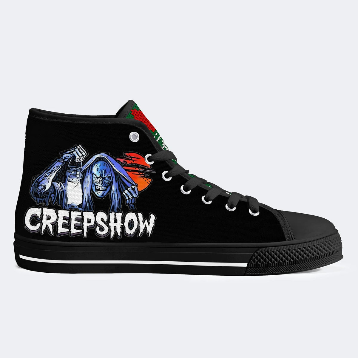 Horror Movie Vintage Graphic Print - High Top Canvas