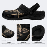 Golden Eagle Print - Fur Lined Slippers