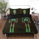 Gothic Skull Print - Three Piece Bedding Set