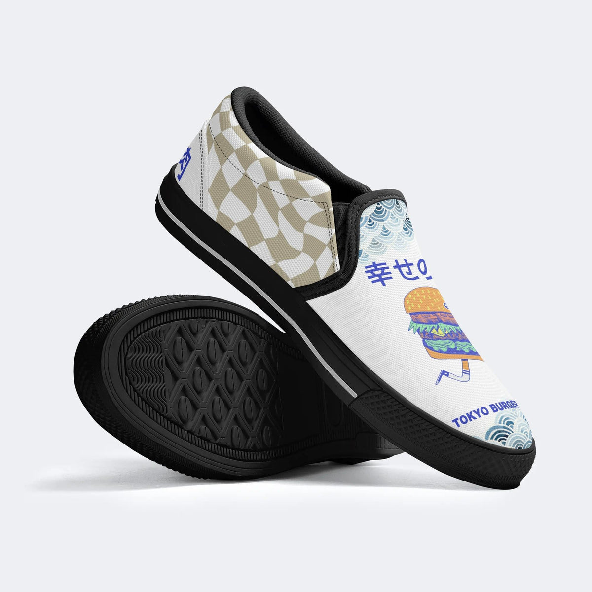 Burgerman Print - Slip On Shoes