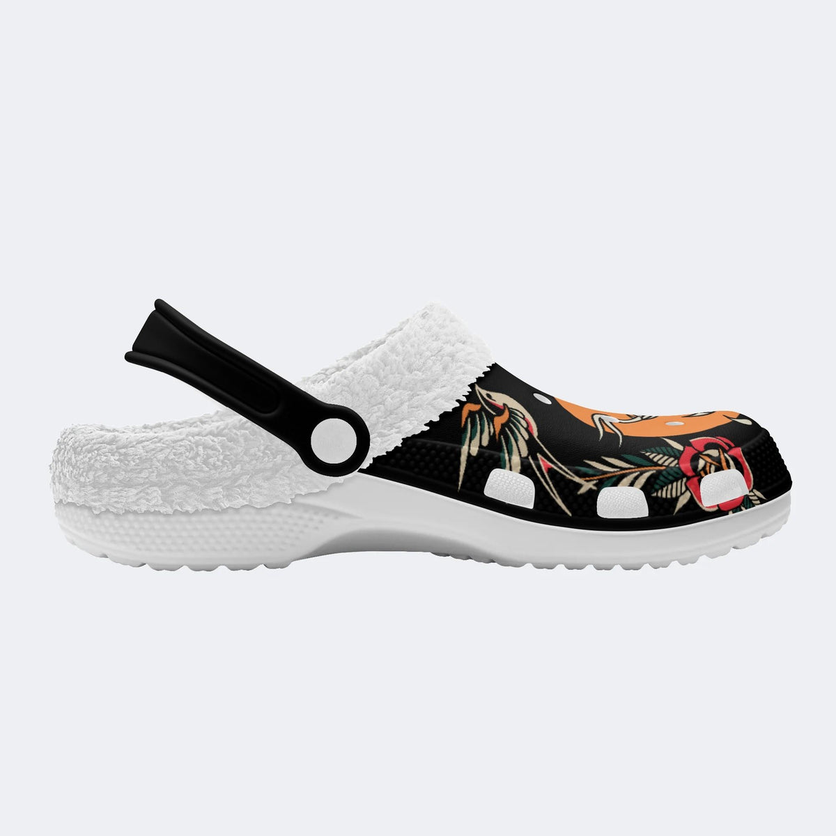 Art Snake Print - Fur Lined Slippers/Sandals