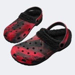 Bloody Textured Swirl - Fur Lined Slippers/Sandals