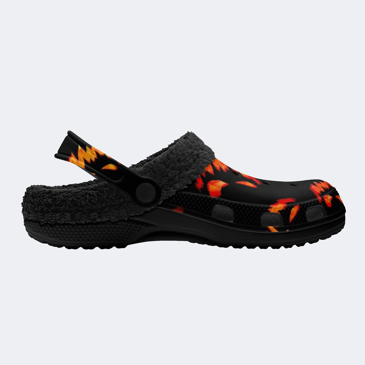 Fiery Jack Lantern - Fur Lined Slippers/Sandals