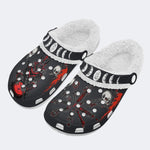 Unisex Warrior Print - Fur Lined Slippers/Sandals