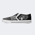 Vintage Horror Graphic Print - Slip On Shoes