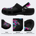Graffiti Teddy Art - Fur Lined Slippers/Sandals