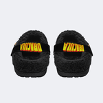 Horror Print - Fur Lined Slippers/Sandals