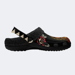 Head Swallowed By Flowers - Fur Lined Slippers/Sandals