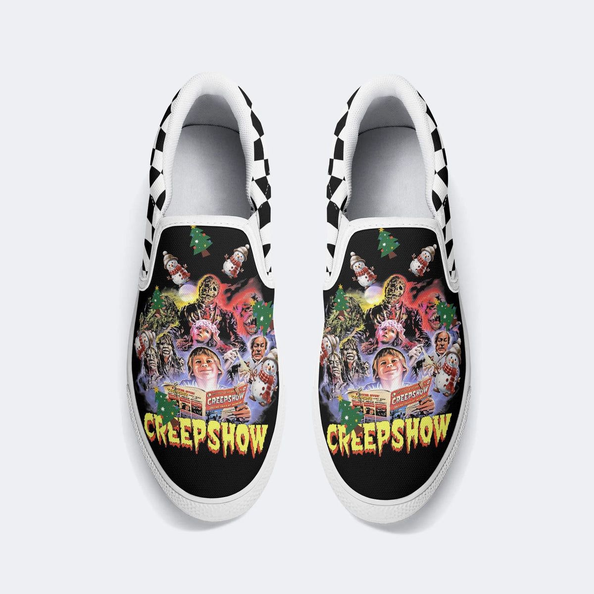 Unisex Horror Movies Print - Slip On Shoes