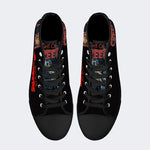 Unisex Vintage Horror Graphic - High Top Canvas