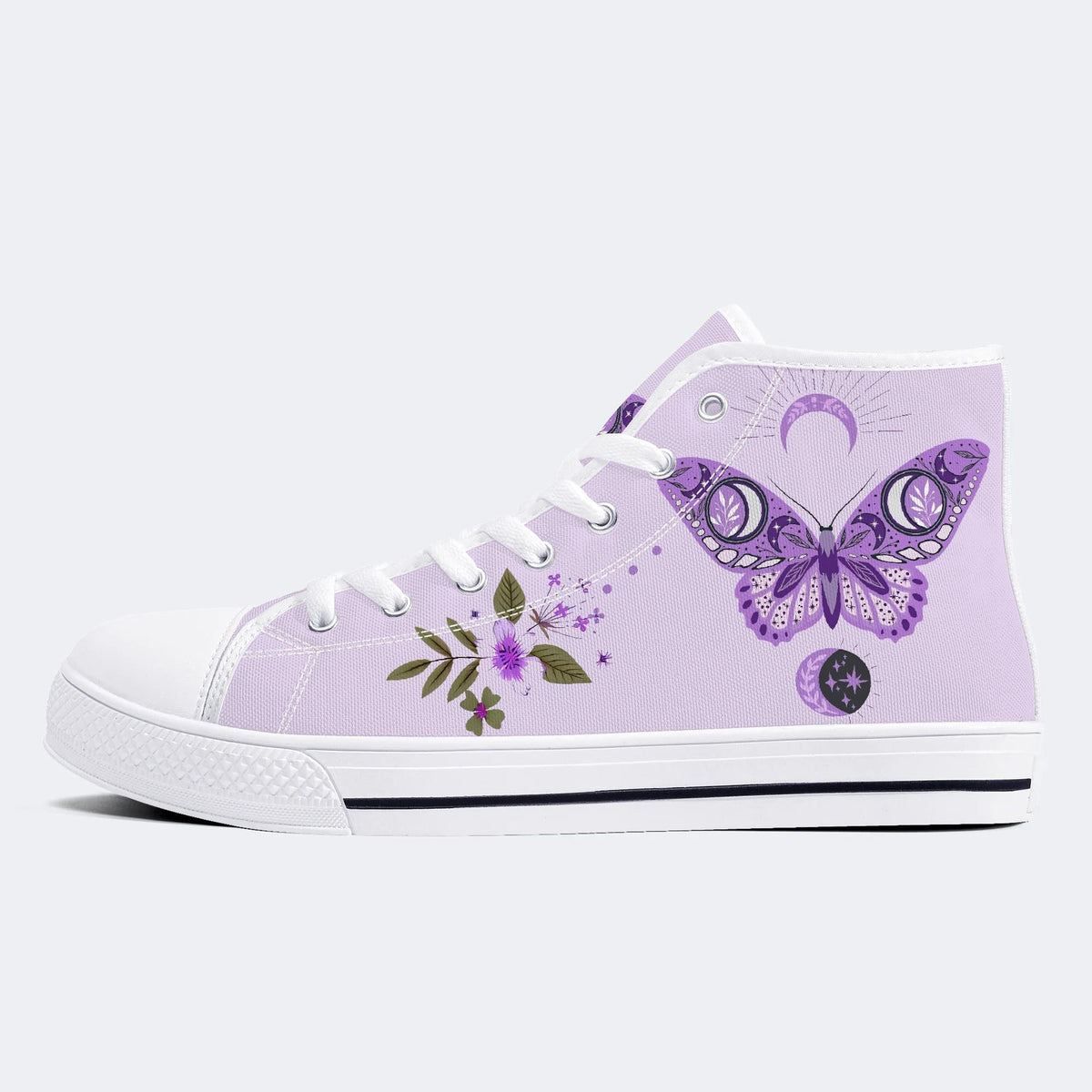 Classic Butterfly Print - High Top Canvas