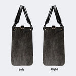 Vintage Death Moth Print - Leather Handbag