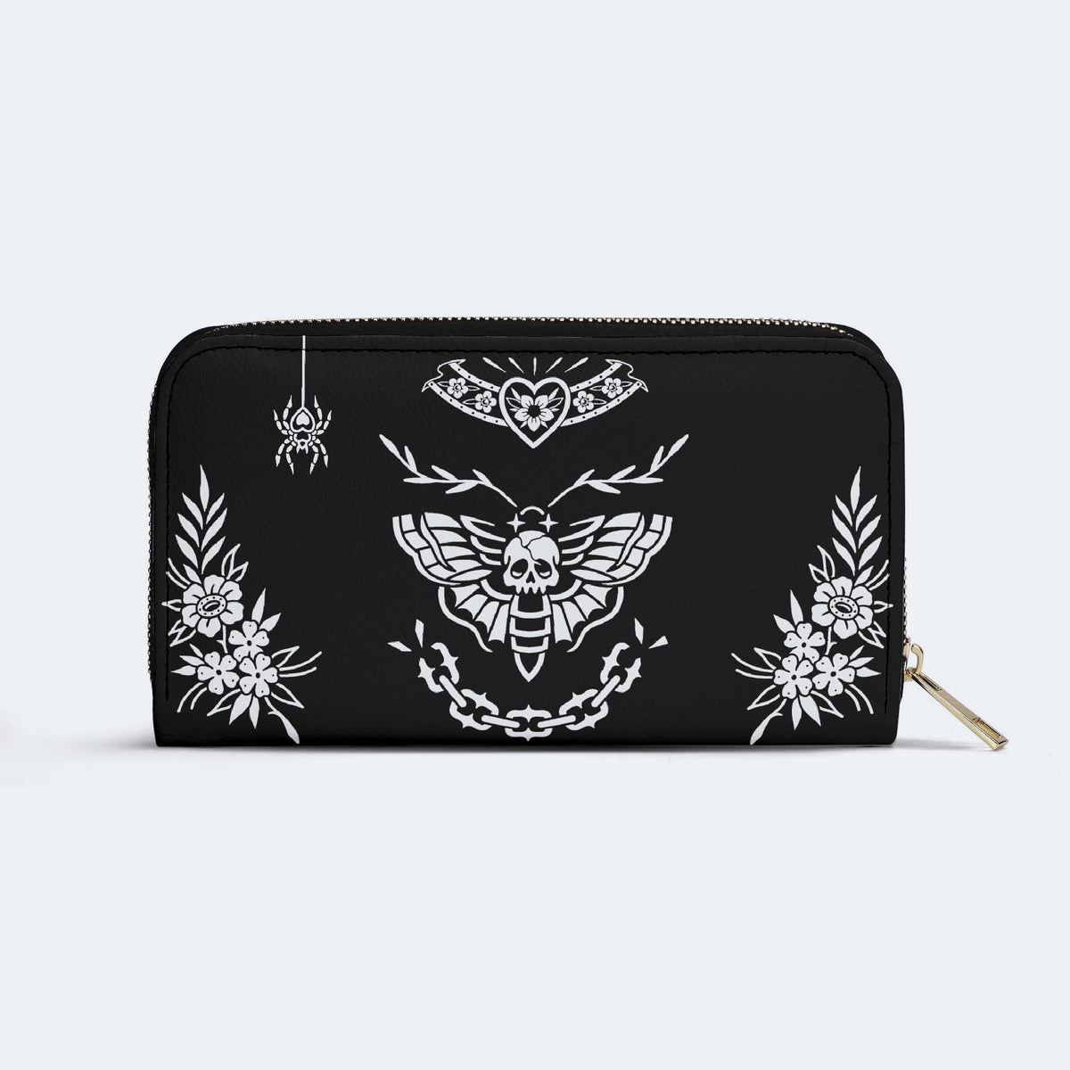 Death Moth Vintage Print - Leather Wallet