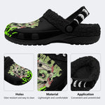 Horror Mummy Monster Print - Fur Lined Slippers/Sandals