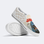 Jaws Retro Poster Unisex Classic Print - Slip On Shoes