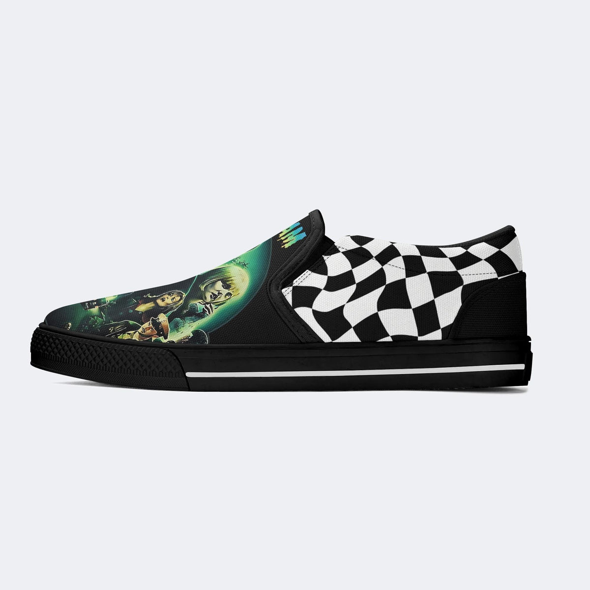 Horror Movie Graphic - Slip On Shoes