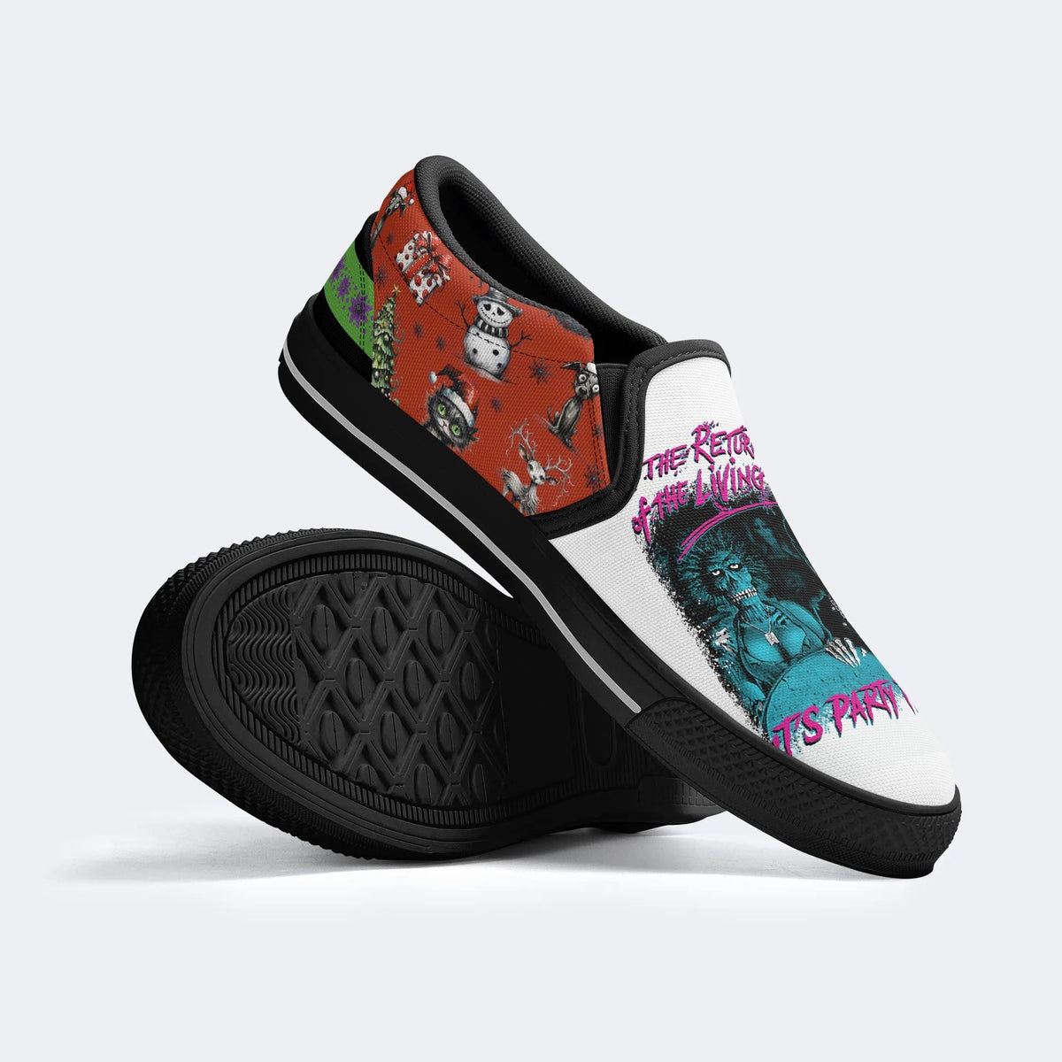 Unisex Horror Print - Slip On Shoes