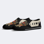 Unisex Death Moth Print - Slip On Shoes