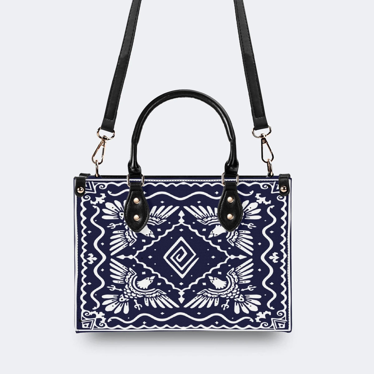 White Eagle Totem - Leather Handbag