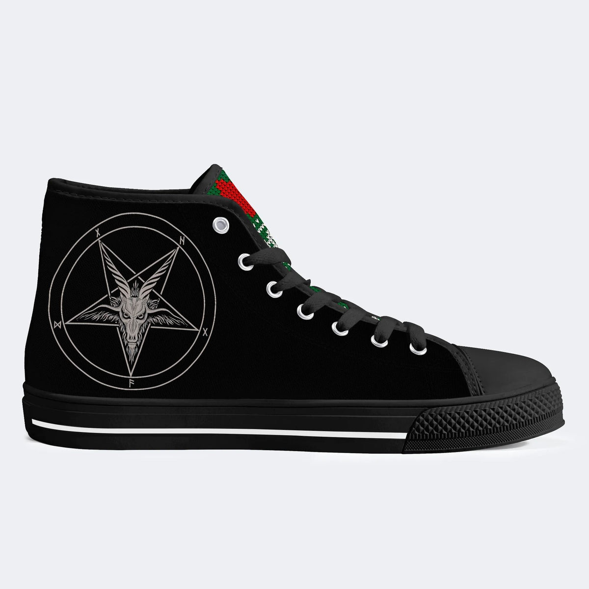 Horror Devil Print - High Top Canvas