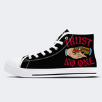 Unisex Trust No One Print - High Top Canvas