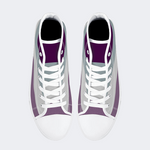 Flag for the Asexual High Top Canvas Shoes