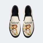 Vintage Poster Funny Word - Slip On Shoes