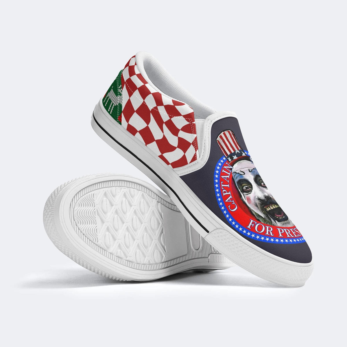 Unisex Horror Print - Slip On Shoes